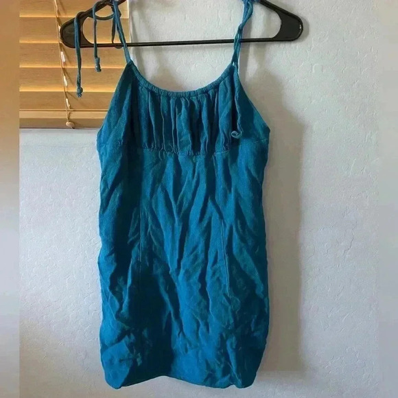 50. LA Hearts Blue size M tie-strap mini dress - Picture 5 of 5